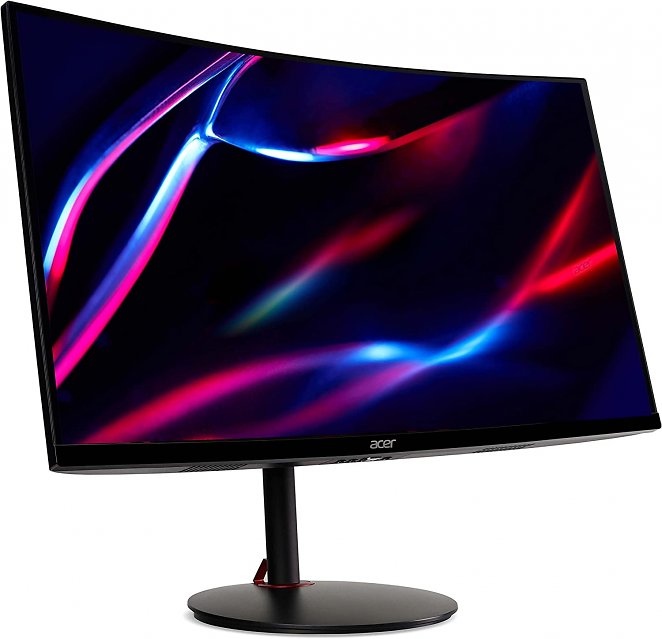 Acer Nitro XZ322QUS Gaming Monitor 31,5 Zoll (80 cm Bildschirm) Curved, WQHD, 165Hz DP, 144Hz HDMI, 1ms(VRB), 2xHDMI 2.0, 2xDP 1.2, höhenverstellbar, HDMI/DP FreeSync Premium