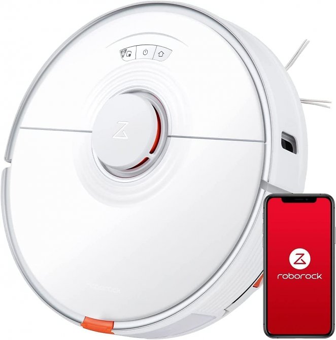Roborock S7 Saugroboter mit Wischfunktion,2500Pa Staubsauger Roboter,App Alexa Sprachsteuerung Roboterstaubsauger,Intelligenter für Hartböden,Tierhaare,Teppiche, Weiß