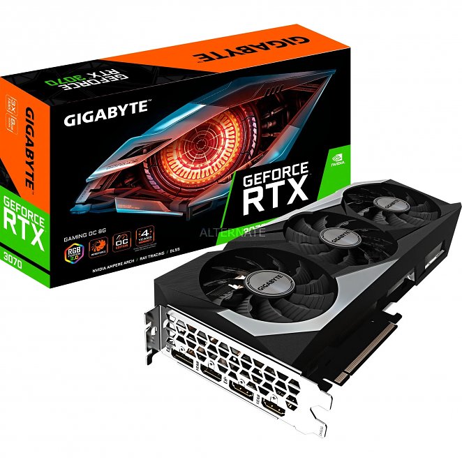 GIGABYTE GeForce RTX 3070 Gaming OC 8G LHR, Grafikkarte