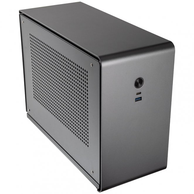 Kolink Rocket v2 Aluminium Mini-ITX Gehäuse - titangrau
