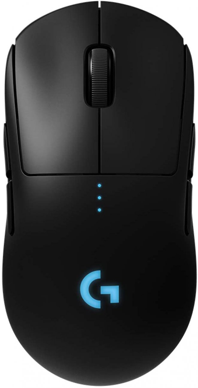 Logitech G PRO Wireless Gaming-Maus mit HERO 25K DPI Sensor, RGB-Beleuchtung, 4-8 programmierbare Tasten, anpassbare Spielprofile, Ultraleicht, POWERPLAY-kompatibel, PC/Mac - Schwarz