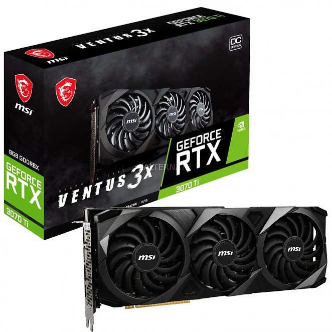MSI GeForce RTX 3070 Ti VENTUS 3X 8G OC LHR, Grafikkarte