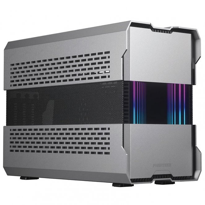 PHANTEKS Evolv Shift XT ITX-Case, ARGB, Tempered Glass - silber