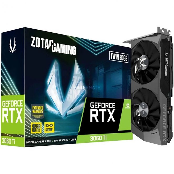 ZOTAC GeForce RTX 3060 Ti TWIN EDGE LHR, Grafikkarte