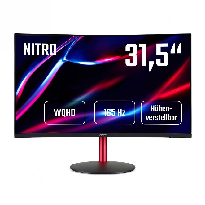 Acer Nitro XZ322QUP 31,5 Zoll Gaming Monitor - WQHD Curved, 165Hz DP, 144Hz HDMI