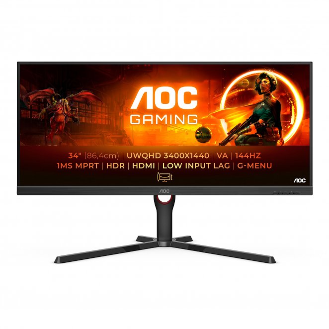 AOC U34G3XM 34 Zoll Gaming Monitor - UWQHD, 144 Hz