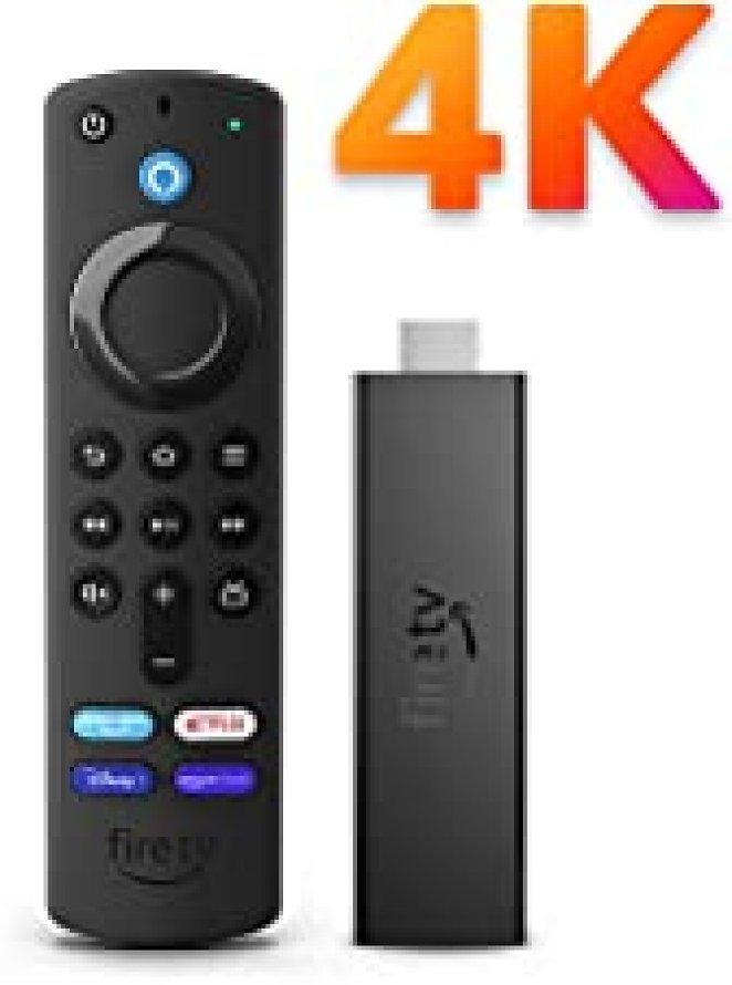 Fire TV Stick 4K mit Alexa-Sprachfernbedienung (mit TV-Steuerungstasten) / Fire TV Stick 4K Max mit Wi-Fi 6 und Alexa-Sprachfernbedienung (mit TV-Steuerungstasten)