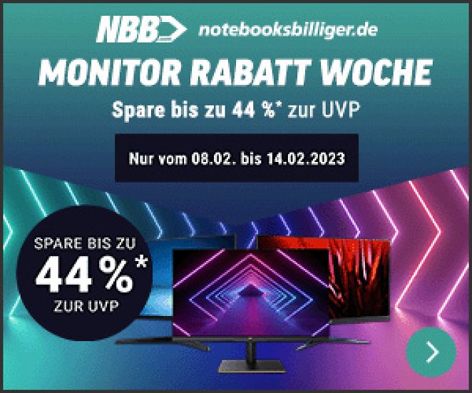 Monitor Rabatt Woche bei NBB