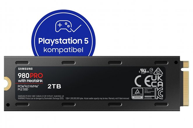 SAMSUNG 980 PRO Heatsink PS5 2 TB, Gaming Festplatte