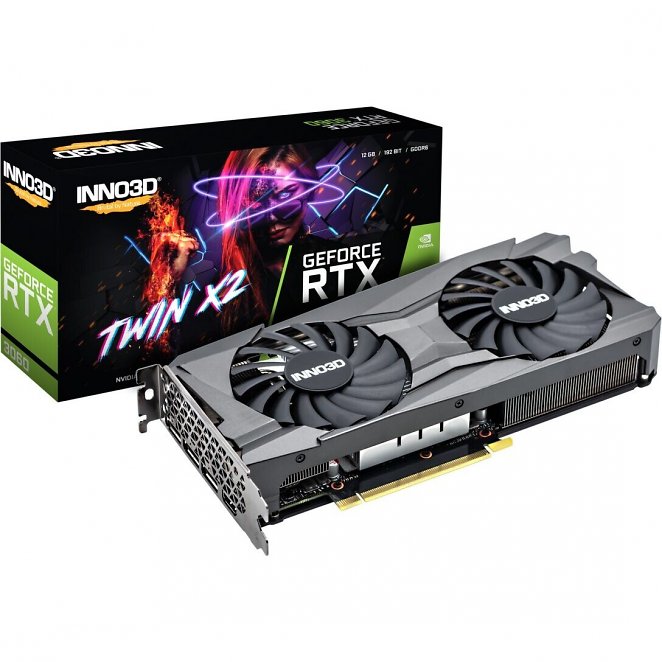 Inno3D GeForce RTX 3060 12GB Twin X2 LHR - 3x DisplayPort/HDMI