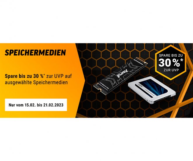 Aktions-Übersicht: SSDs