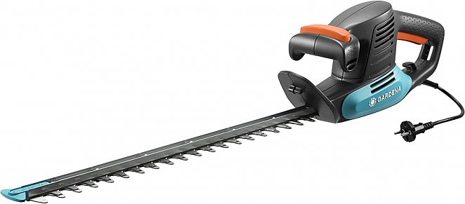 Gardena Elektro-Heckenschere EasyCut 420/45: Elektrische Heckenschere mit 420 W Motorleistung, 45 cm Messerlänge, 18 mm Messeröffnung, ergonomischer Griff und Anschlagschutz (9830-20)