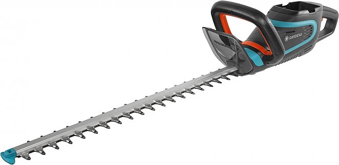 Gardena Akku-Heckenschere PowerCut Li-40/60: Akku-Heckenschneider mit 60 cm Messerlänge, ergonomischer Griff, Messer-Anschlagschutz, intuitives Tastenfeld, Lieferung ohne Akku und Ladegerät