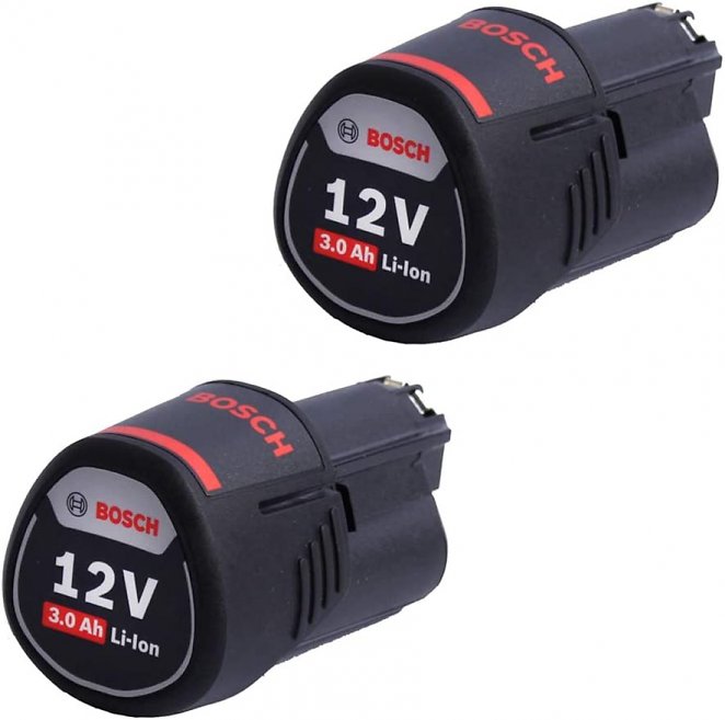 Bosch Professional 12V System Akku-Set 2x GBA 12V 3.0Ah Akku