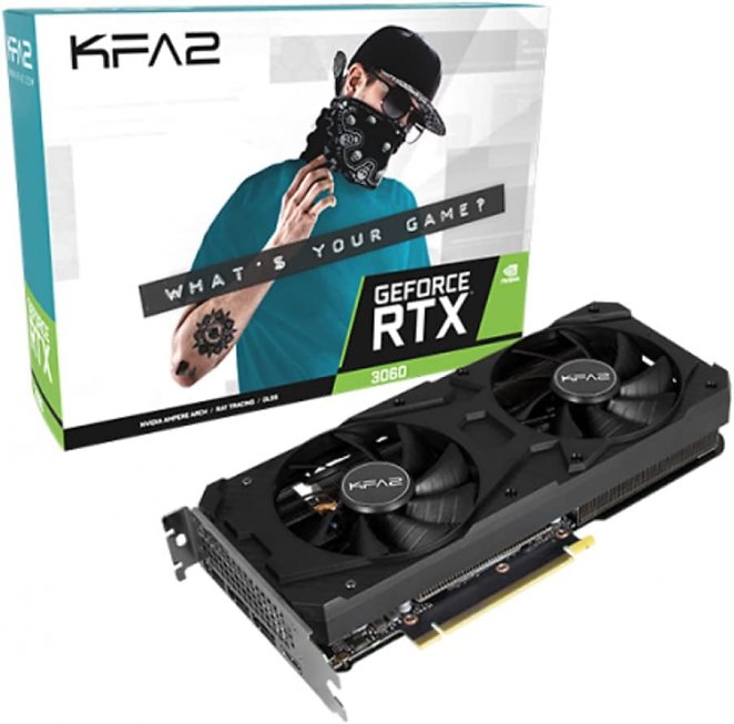 KFA2 Grafikkarte GeForce RTX™ 3060 8 GB 1-klick-OC (8GB GDDR6 HDMI 3xDP)