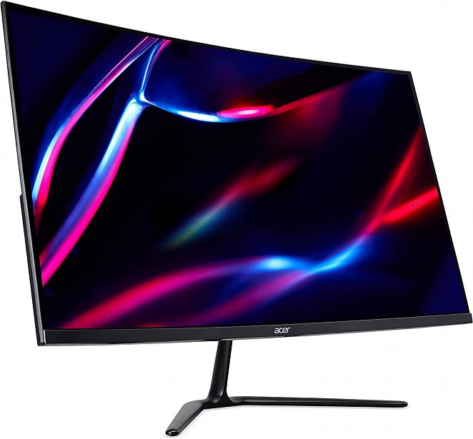 Acer Nitro ED320QRS Gaming Monitor 31,5 Zoll (80 cm Bildschirm) Full HD, 165Hz DP, 144Hz HDMI, 1ms(VRB), 2xHDMI 1.4, DP 1.2, Curved, HDMI/DP FreeSync Premium