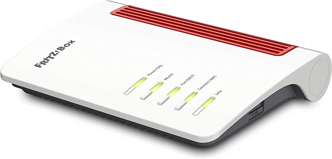 AVM FRITZ!Box 7530 AX WI-FI 6 Router (DSL/VDSL,1.800 MBit/s (5GHz) & 600 MBit/s (2,4 GHz),bis zu 300 MBit/s mit VDSL-Supervectoring 35b,WLAN Mesh,DECT-Basis,Media Server,geeignet Deutschland)