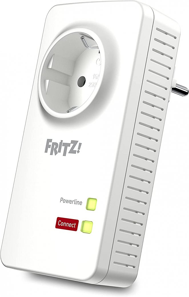 AVM FRITZ!Powerline 1220 Adapter (1.200 MBit/s, 2 x Gigabit-LAN, ideal für NAS-Anwendungen und HD-Streaming)