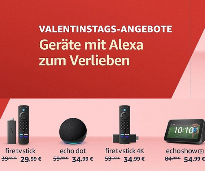 Echo Dot (5. Gen.), Echo Dot (3. Gen.), Echo Show 5/8, Kindle, Ring, Blink uvm.
