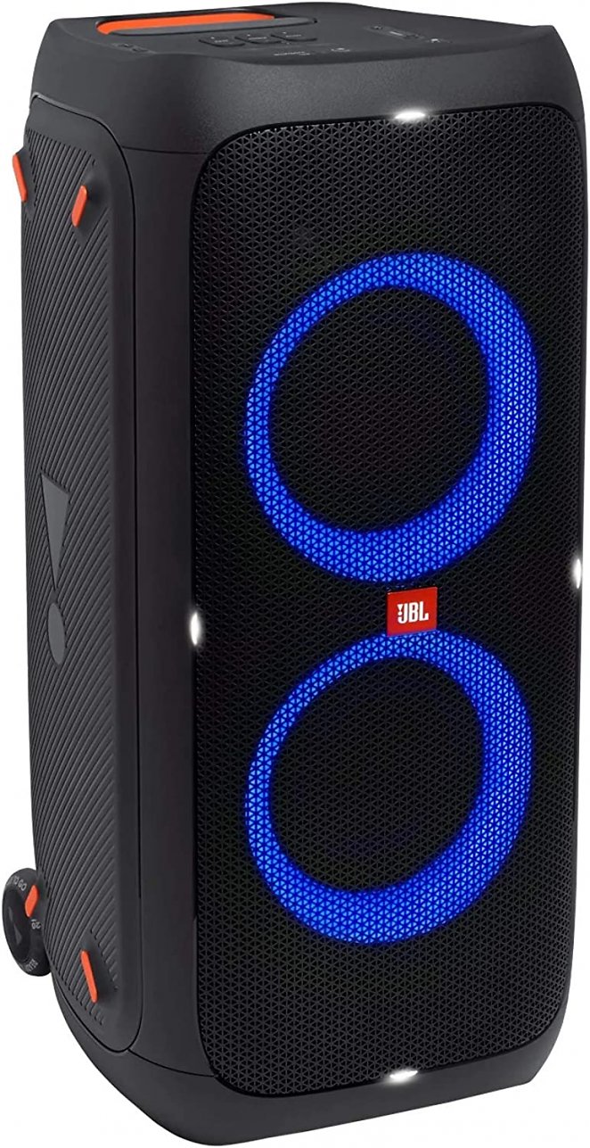 JBL PartyBox 310 in Schwarz - Trag- und rollbarer Bluetooth Party-Lautsprecher mit Lichteffekten - Spritzwassergeschützte, mobile Musikbox mit Akku