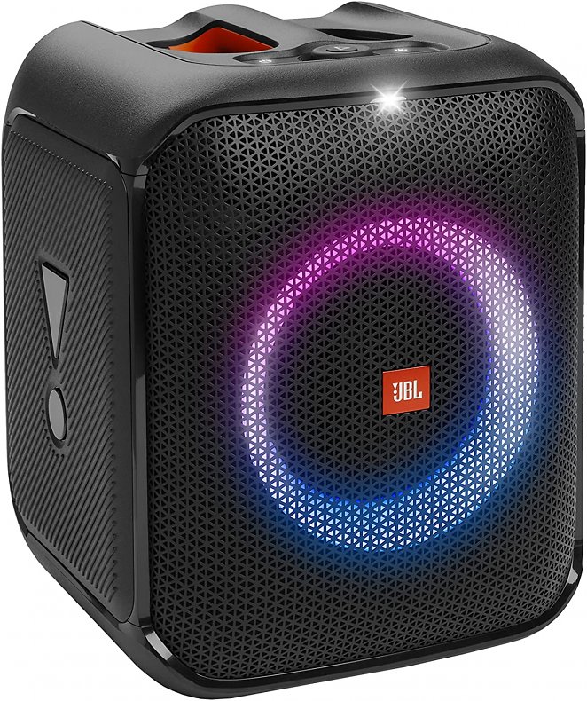 JBL Partybox Encore Essential - Tragbarer Party-Lautsprecher mit dynamischen Lichteffekten - Spritzfestes IPX4 Design - 6 Stunden Laufzeit - In Schwarz