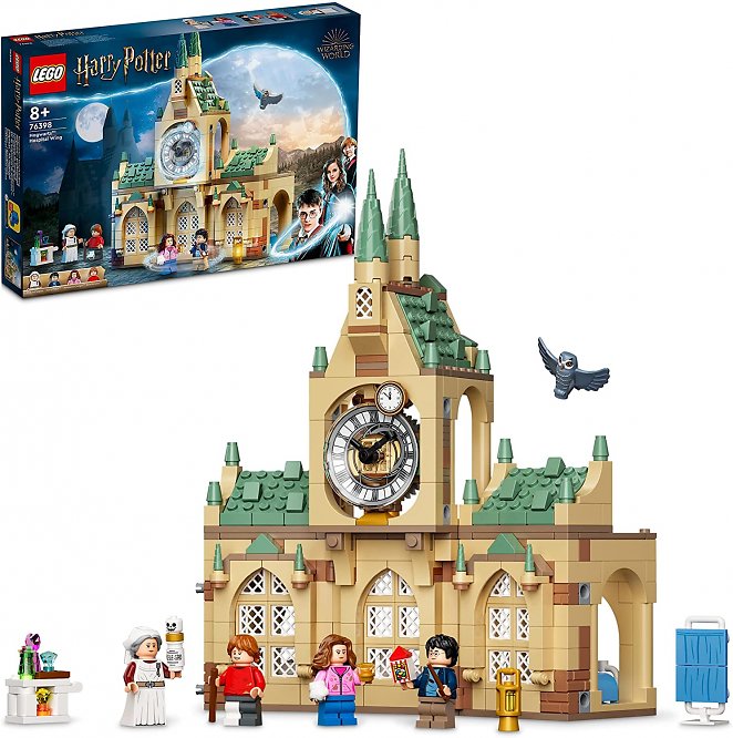 LEGO 76398 Harry Potter Hogwarts Krankenflügel, Schloss-Spielzeug mit Minifiguren aus Der Gefangene von Askaban, Geschenk für Jungen und Mädchen