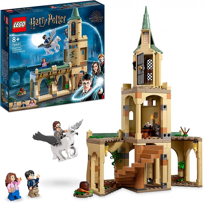 LEGO 76401 Harry Potter Hogwarts: Sirius' Rettung Spielzeug-Set aus der Gefangene von Askaban, Schloss Erweiterung mit Seidenschnabel, tolles Geschenk