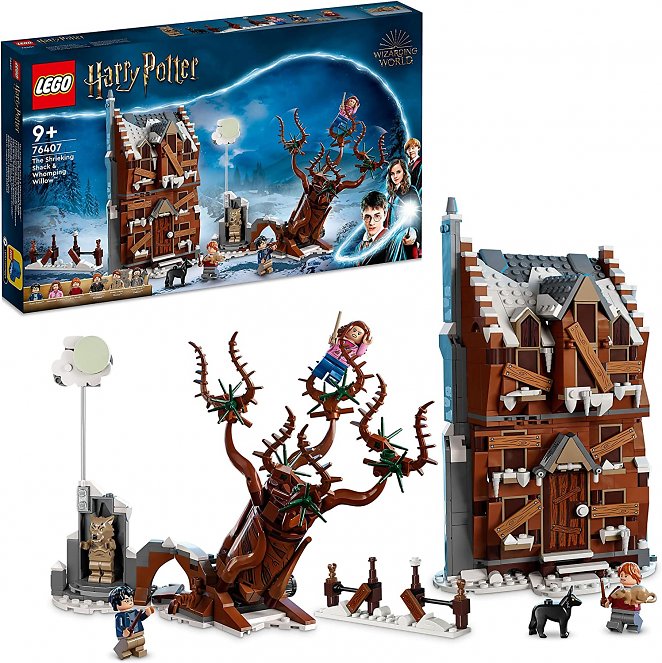 LEGO 76407 Harry Potter Heulende Hütte und Peitschende Weide, 2in1 Set aus der Gefangene von Askaban, Fanartikel aus der Wizarding World, tolle Geschenk-Idee