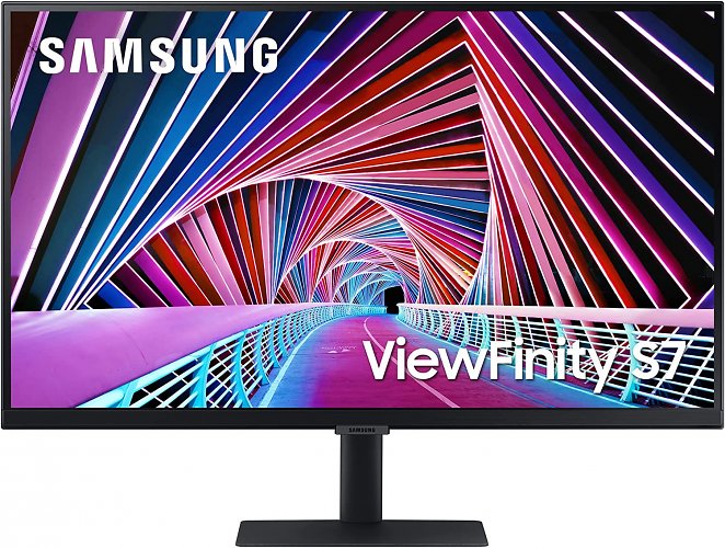 Samsung UHD Monitor S27A704NWU, 27 Zoll, VA-Panel, 4K UHD-Auflösung, Reaktionszeit 5 ms, Bildwiederholrate 60 Hz, Flicker Free, Eye Saver Mode, Schwarz