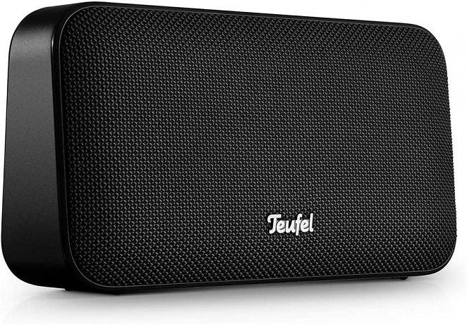 Teufel Motiv® GO Stylischer Portabler Bluetooth-Stereo-Speaker Lautsprecher mit Strahlwasserschutz IPX5 Schwarz