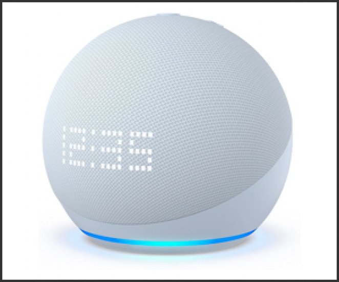 Echo Dot (5. Generation) mit Uhr