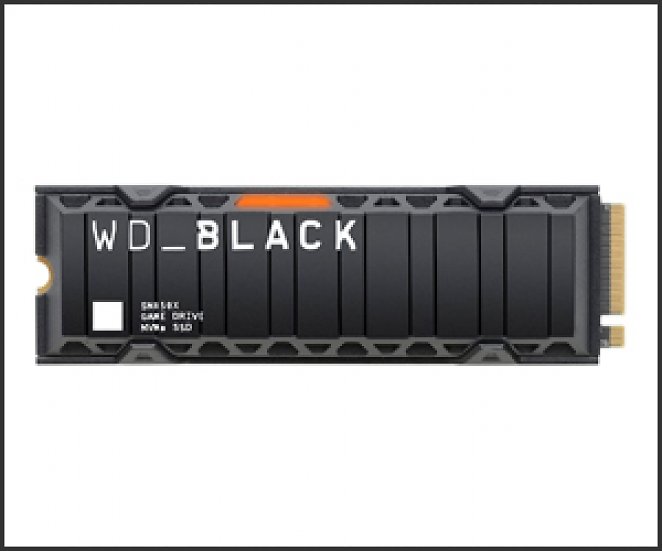 Platz 10: WD Black SN850X 1TB SSD inkl. Heatsink