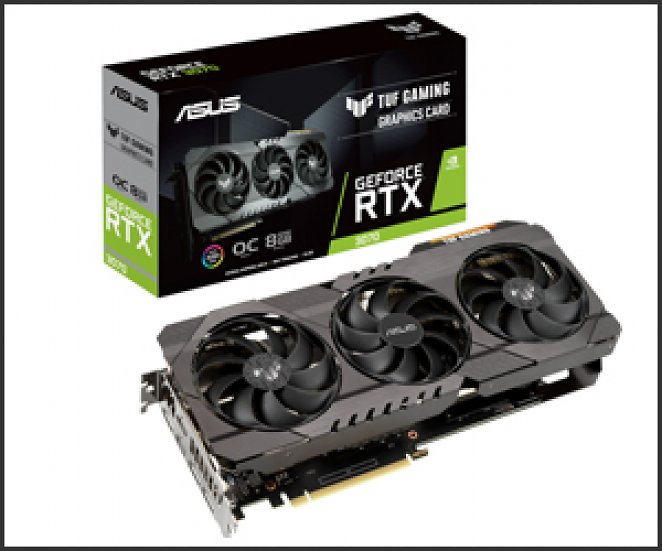 Asus TUF GeForce RTX 3070 8GB OC V2 - 3x DisplayPort/2x HDMI + Cashback