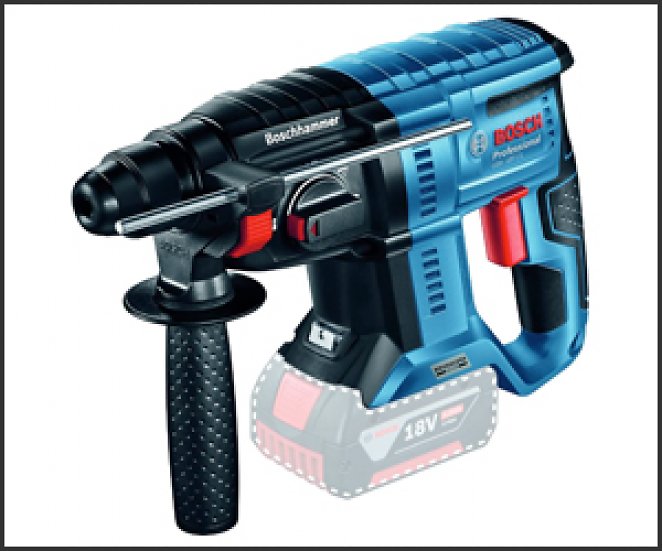 Bosch Professional 18V System Akku Bohrhammer GBH 18V-21 (max. Schlagenergie 2 J, ohne Akkus und Ladegerät, im Karton)