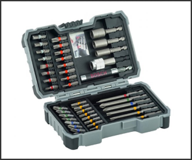 Bosch Professional 43tlg. Schrauberbit und Steckschlüssel-Set (PH-, PZ-, Hex-, T-, TH-, S-Bit, Zubehör Bohrschrauber und Schraubendreher)