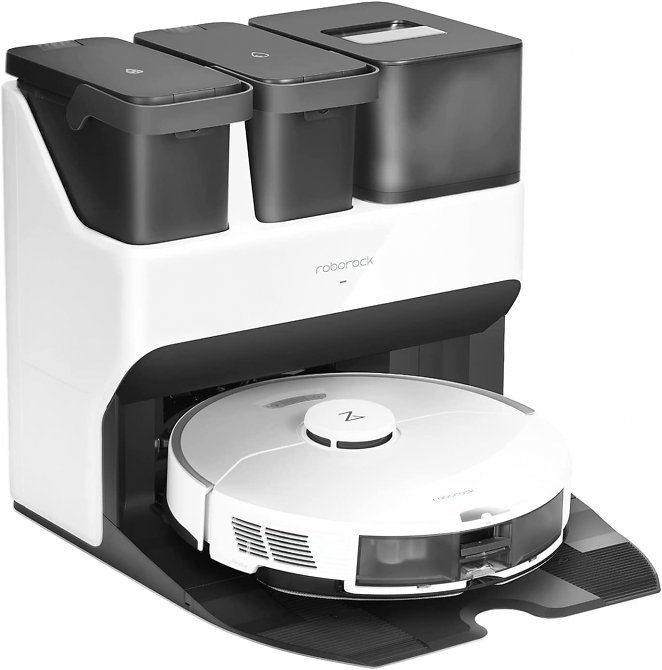 roborock S7 Pro Ultra Saugroboter mit Wischfunktion Absaugstation 5100Pa,3000 Mal/Min Wischen mit Schallvibration,3D-Mapping,Teppicherkennung,Selbstwaschend/Selbstnachfüllend/Selbstentleerend