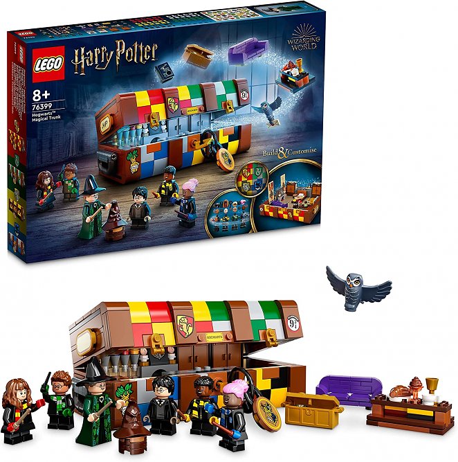 LEGO 76399 Harry Potter Hogwarts Zauberkoffer, Spielzeug mit Minifiguren und jeder Menge Zubehör, Geschenk für Kinder und Fans von Hogwarts Legacy