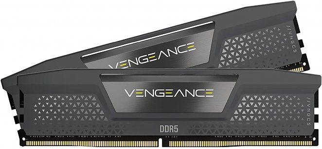 Corsair Vengeance DDR5 32GB (2x16GB) 5600MHz C36 AMD Optimierter Desktop-Speicher (Onboard-Spannungsregelung, AMD Expo-Kompatibilität, Kompakter Formfaktor, Aluminium-Wärmestreuer) Kühles Grau
