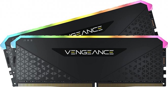 Corsair Vengeance RGB RS 16 GB (2 x 8 GB), DDR4 3200 MHz C16 Desktop-Speicher (dynamische RGB-Beleuchtung, enge Reaktionszeiten, kompatibel mit Intel & AMD 300/400/500 Serien), Schwarz