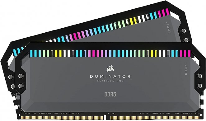 Corsair Dominator Platinum RGB DDR5 32GB (2x16GB) 6000MHz C36 Optimiert für AMD-DDR5 Arbeitsspeicher - 12 CAPPELIX RGB LEDs, Patentierte DHX-Kühlung, Benutzerdefinierte AMD Expo-Profile - Grau