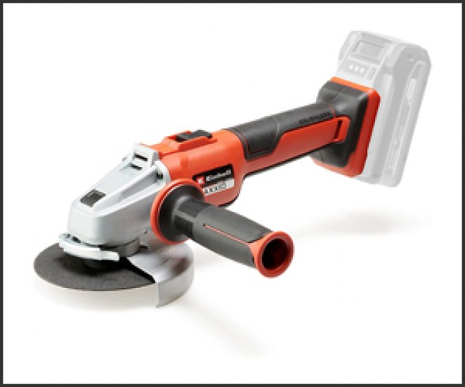 Einhell Akku-Winkelschleifer AXXIO 18/125 Q Li-Solo Power X-Change (18 V, 125 mm Scheibendurchmesser, 33 mm Schnitttiefe, Brushless, Quick-Fix-Nut, ohne Trennscheibe, ohne Akku)