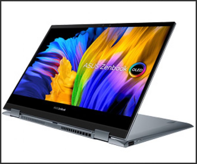 ASUS ZenBook (UX363EA-HP536W) Intel® Evo™, Convertible mit 13,3 Zoll Display, Intel® Core™ i7 Prozessor, 16 GB RAM, 512 GB SSD, Intel Iris Xe Graphics, Grau