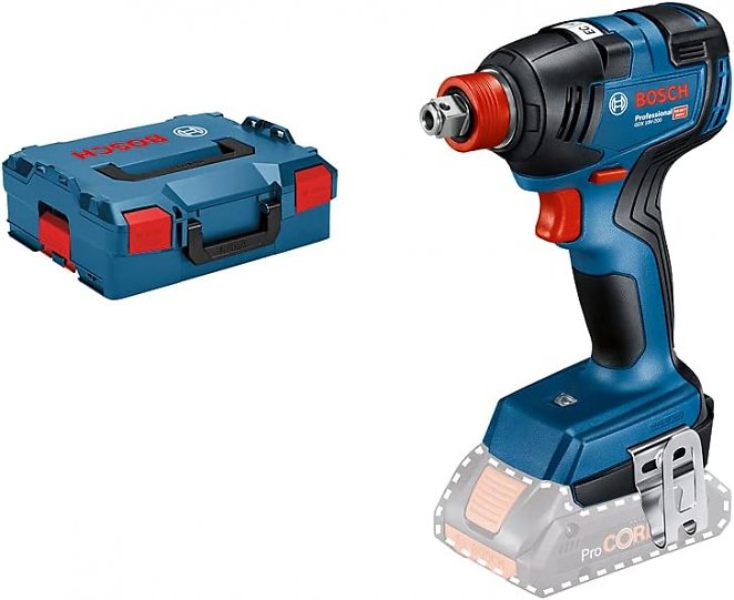 Bosch Professional 18V System Akku Drehschlagschrauber GDX 18V-200 (max. Drehmoment 200 Nm, ohne Akkus und Ladegerät, in L-BOXX 136)