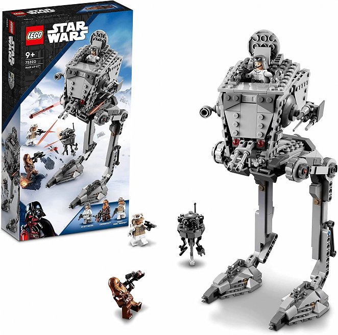 LEGO 75322 Star Wars AT-ST auf Hoth mit Figuren von Chewbacca und Droide, Sammelspielzeug aus Das Imperium schlägt zurück