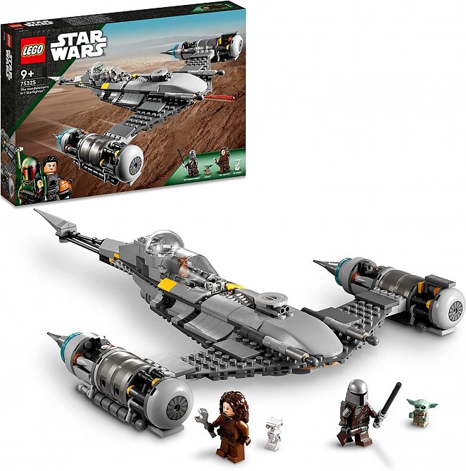 LEGO 75325 Star Wars Der N-1 Starfighter des Mandalorianers aus Das Buch von Boba Fett, Spielzeug zum Bauen, Set mit Figur des Baby Yoda