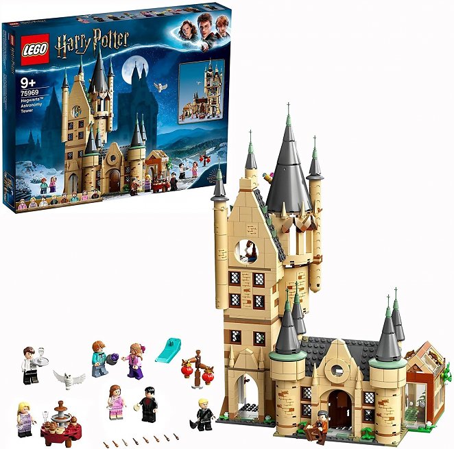 LEGO 75969 Harry Potter Astronomieturm auf Schloss Hogwarts, Spielzeug kompatibel mit der Großen Halle von Hogwarts und der Peitschenden Weide