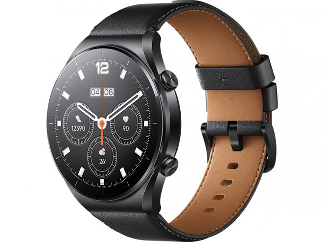 Xiaomi Watch S1, Smartwatch Edelstahl Echtleder, 157 - 241 mm, Black