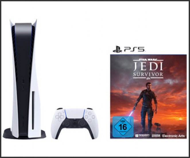 Sony PS5 Disc Edition + Star Wars Jedi - Survivor