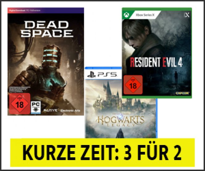 3 für 2 bei Media Markt: Drei Spiele kaufen, nur zwei bezahlen