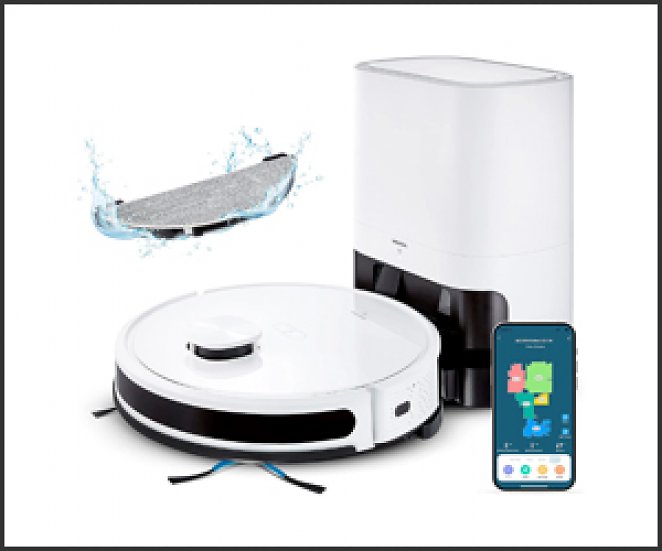 Medion Saugroboter mit Absaugstation und Wischfunktion X20 SW+ (Lasernavigation, Starke 3000Pa Saugkraft, Alexa 2in1 Roboterstaubsauger, präzise Kartenerstellung, Go & No Go Bereiche, mehrere Etagen)